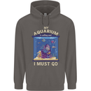 My Aquarium is Calling Tropical Fish Tank Mens 80% Cotton Hoodie Charcoal