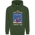My Aquarium is Calling Tropical Fish Tank Mens 80% Cotton Hoodie Forest Green