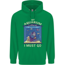 My Aquarium is Calling Tropical Fish Tank Mens 80% Cotton Hoodie Irish Green