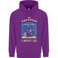 My Aquarium is Calling Tropical Fish Tank Mens 80% Cotton Hoodie Purple