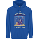 My Aquarium is Calling Tropical Fish Tank Mens 80% Cotton Hoodie Royal Blue