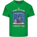 My Aquarium is Calling Tropical Fish Tank Mens Cotton T-Shirt Tee Top Irish Green