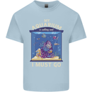 My Aquarium is Calling Tropical Fish Tank Mens Cotton T-Shirt Tee Top Light Blue