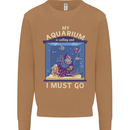 My Aquarium is Calling Tropical Fish Tank Mens Sweatshirt Jumper Caramel Latte