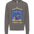 My Aquarium is Calling Tropical Fish Tank Mens Sweatshirt Jumper Charcoal