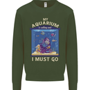 My Aquarium is Calling Tropical Fish Tank Mens Sweatshirt Jumper Forest Green