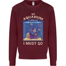My Aquarium is Calling Tropical Fish Tank Mens Sweatshirt Jumper Maroon