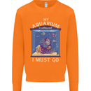 My Aquarium is Calling Tropical Fish Tank Mens Sweatshirt Jumper Orange