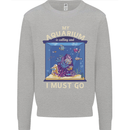 My Aquarium is Calling Tropical Fish Tank Mens Sweatshirt Jumper Sports Grey