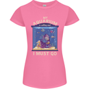 My Aquarium is Calling Tropical Fish Tank Womens Petite Cut T-Shirt Azalea