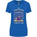 My Aquarium is Calling Tropical Fish Tank Womens Wider Cut T-Shirt Royal Blue