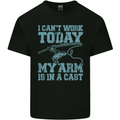 My Arm is in a Cast Funny Fishing Fisherman Kids T-Shirt Childrens Black