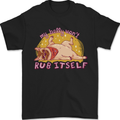 My Belly Wont Rub Itself Funny Pug Dog Mens T-Shirt 100% Cotton Black