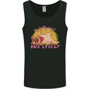 My Belly Wont Rub Itself Funny Pug Dog Mens Vest Tank Top Black