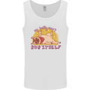 My Belly Wont Rub Itself Funny Pug Dog Mens Vest Tank Top White