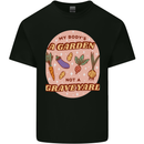 My Bodys a Garden Not a Graveyard Vegan Mens Cotton T-Shirt Tee Top Black