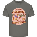 My Bodys a Garden Not a Graveyard Vegan Mens Cotton T-Shirt Tee Top Charcoal