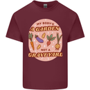 My Bodys a Garden Not a Graveyard Vegan Mens Cotton T-Shirt Tee Top Maroon