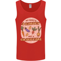 My Bodys a Garden Not a Graveyard Vegan Mens Vest Tank Top Red