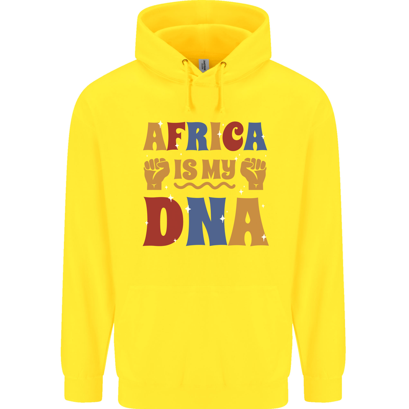 My DNA Juneteenth Black Lives Matter African Childrens Kids Hoodie Yellow