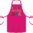 My DNA Juneteenth Black Lives Matter African Cotton Apron 100% Organic Pink