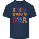 My DNA Juneteenth Black Lives Matter African Kids T-Shirt Childrens Navy Blue