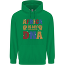 My DNA Juneteenth Black Lives Matter African Mens 80% Cotton Hoodie Irish Green