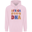 My DNA Juneteenth Black Lives Matter African Mens 80% Cotton Hoodie Light Pink