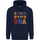 My DNA Juneteenth Black Lives Matter African Mens 80% Cotton Hoodie Navy Blue