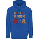My DNA Juneteenth Black Lives Matter African Mens 80% Cotton Hoodie Royal Blue