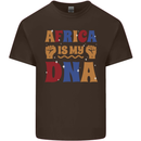 My DNA Juneteenth Black Lives Matter African Mens Cotton T-Shirt Tee Top Dark Chocolate