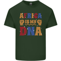 My DNA Juneteenth Black Lives Matter African Mens Cotton T-Shirt Tee Top Forest Green