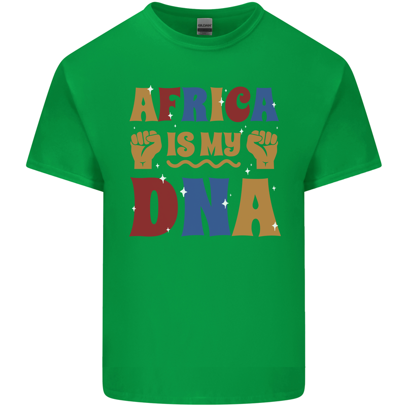My DNA Juneteenth Black Lives Matter African Mens Cotton T-Shirt Tee Top Irish Green