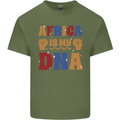 My DNA Juneteenth Black Lives Matter African Mens Cotton T-Shirt Tee Top Military Green