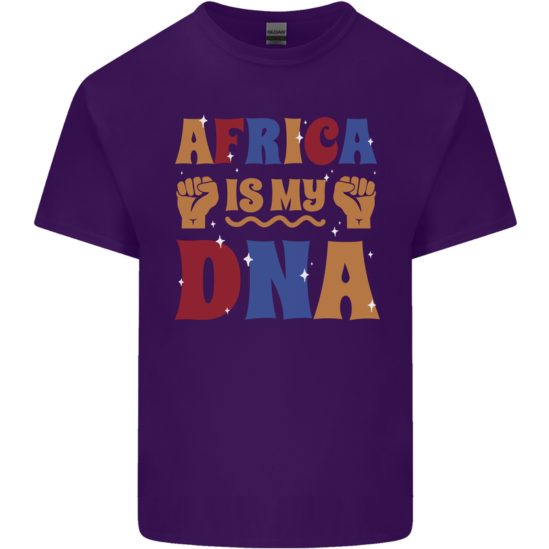 My DNA Juneteenth Black Lives Matter African Mens Cotton T-Shirt Tee Top Purple