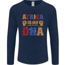 My DNA Juneteenth Black Lives Matter African Mens Long Sleeve T-Shirt Navy Blue