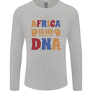 My DNA Juneteenth Black Lives Matter African Mens Long Sleeve T-Shirt Sports Grey