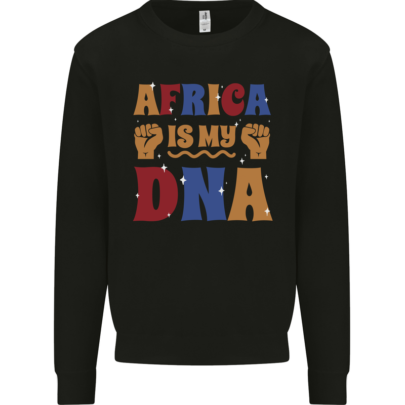 My DNA Juneteenth Black Lives Matter African Mens Sweatshirt Jumper Black