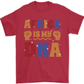 My DNA Juneteenth Black Lives Matter African Mens T-Shirt 100% Cotton Red
