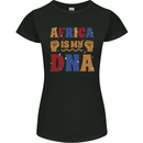 My DNA Juneteenth Black Lives Matter African Womens Petite Cut T-Shirt Black