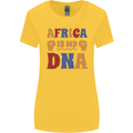 My DNA Juneteenth Black Lives Matter African Womens Wider Cut T-Shirt Yellow