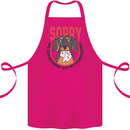 My Dachshund Ate My Homework Funny Dog Cotton Apron 100% Organic Pink