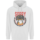 My Dachshund Ate My Homework Funny Dog Mens 80% Cotton Hoodie White