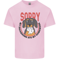 My Dachshund Ate My Homework Funny Dog Mens Cotton T-Shirt Tee Top Light Pink