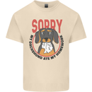 My Dachshund Ate My Homework Funny Dog Mens Cotton T-Shirt Tee Top Natural
