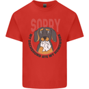 My Dachshund Ate My Homework Funny Dog Mens Cotton T-Shirt Tee Top Red