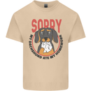 My Dachshund Ate My Homework Funny Dog Mens Cotton T-Shirt Tee Top Sand