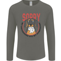 My Dachshund Ate My Homework Funny Dog Mens Long Sleeve T-Shirt Charcoal