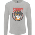 My Dachshund Ate My Homework Funny Dog Mens Long Sleeve T-Shirt Sports Grey