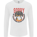 My Dachshund Ate My Homework Funny Dog Mens Long Sleeve T-Shirt White